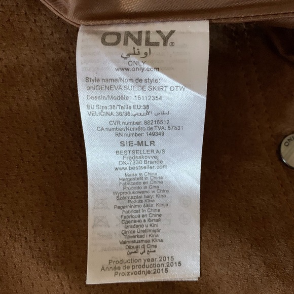 ONLY suede skirt - Picture 4 of 5